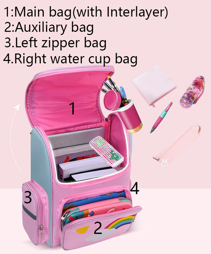 กระเป๋าเป้เด็กสำหรับเด็กผู้หญิ - School Backpack Teen บทวิจารณ์และราคา