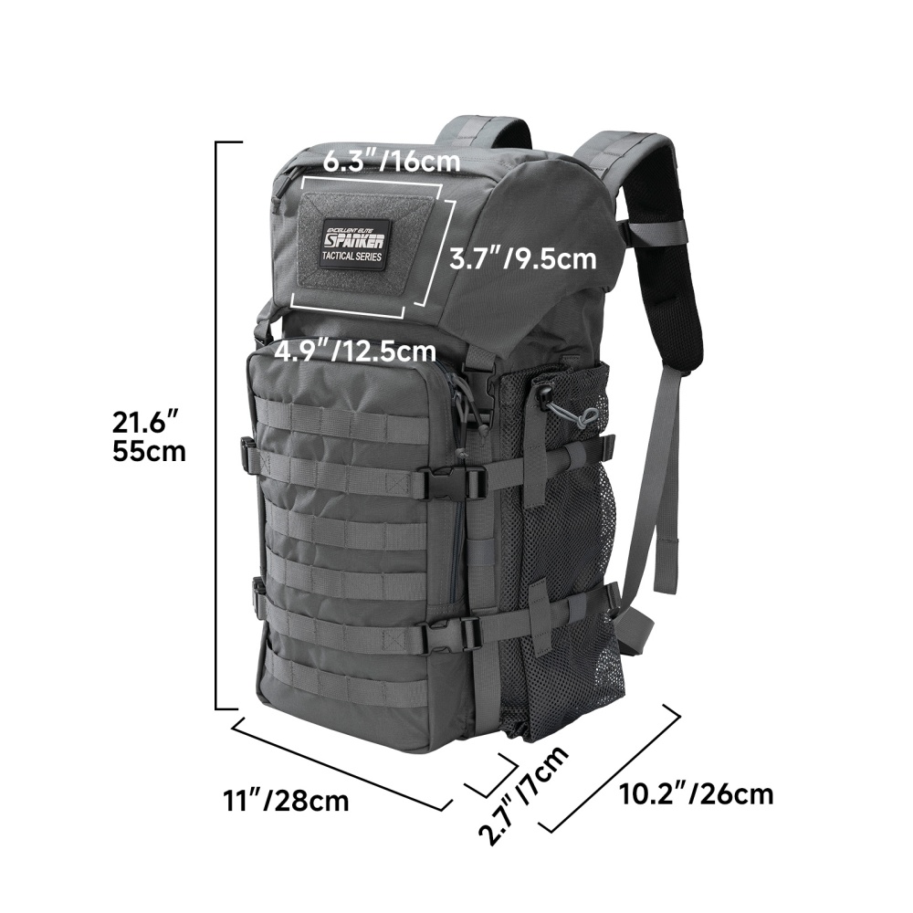 กระเป๋าเป้สะพายหลังแบบยุทธวิธี - Rucksack Military Style บทวิจารณ์และราคา